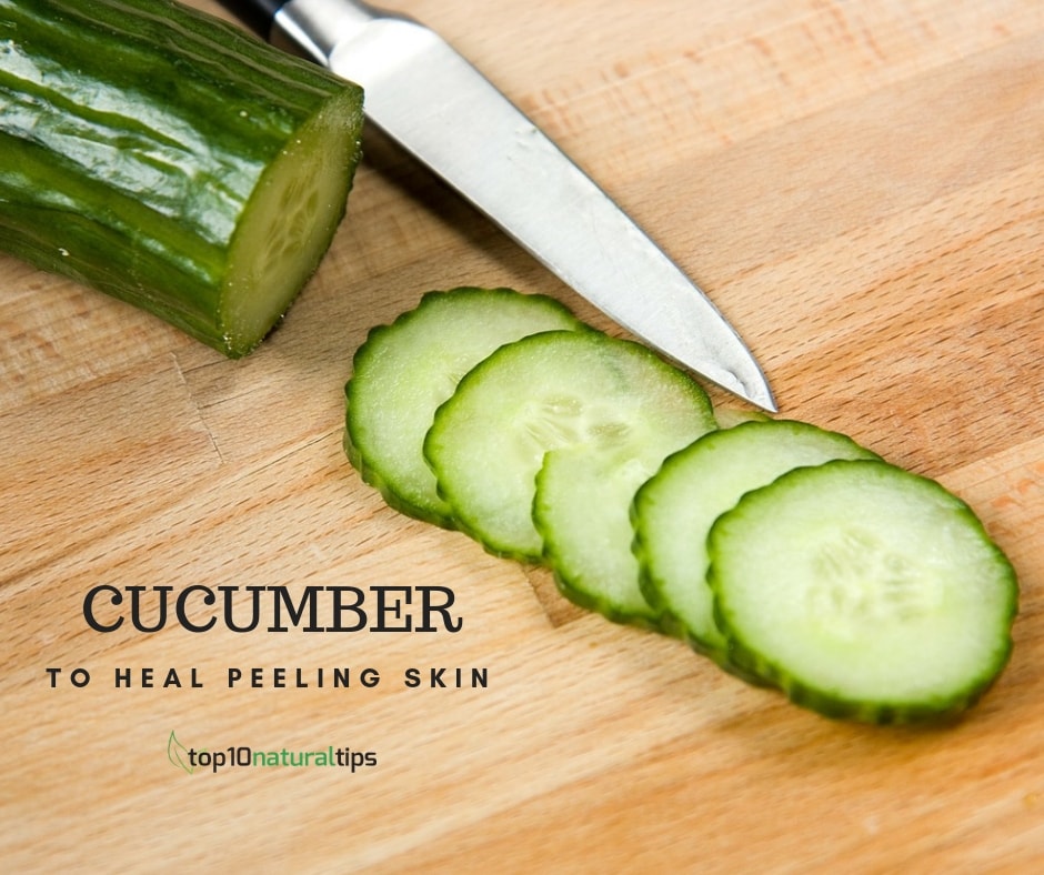 cucumber to heal peeling skin