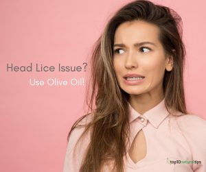 remove head lice with olive oil