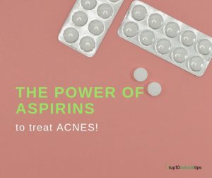 aspirins to treat acnes